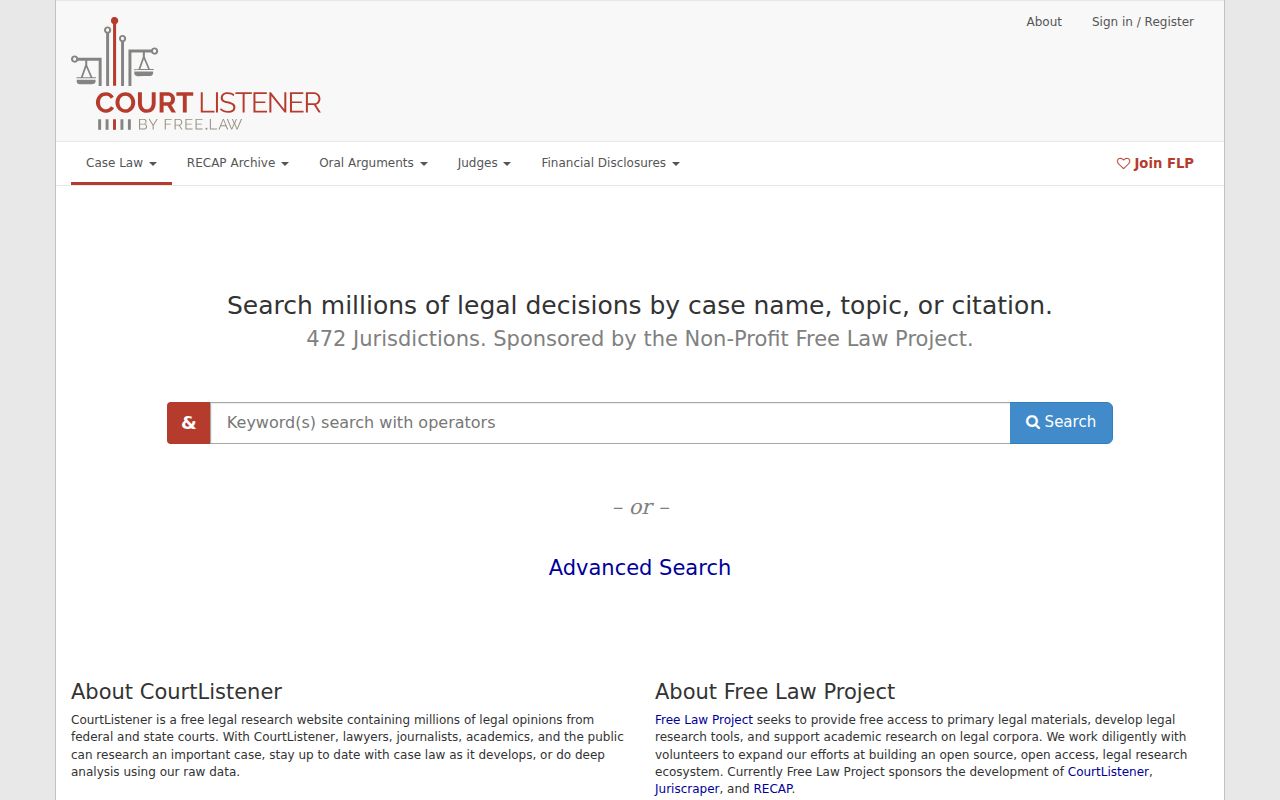 Jackson County case search federal docket reference resource
