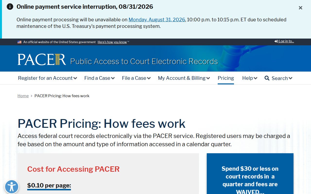 Jackson County court records separate federal PACER source