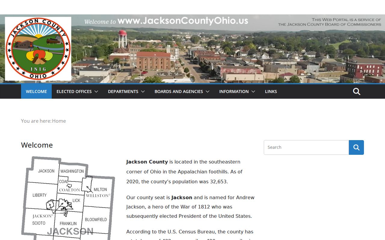 Jackson County court docket county government portal