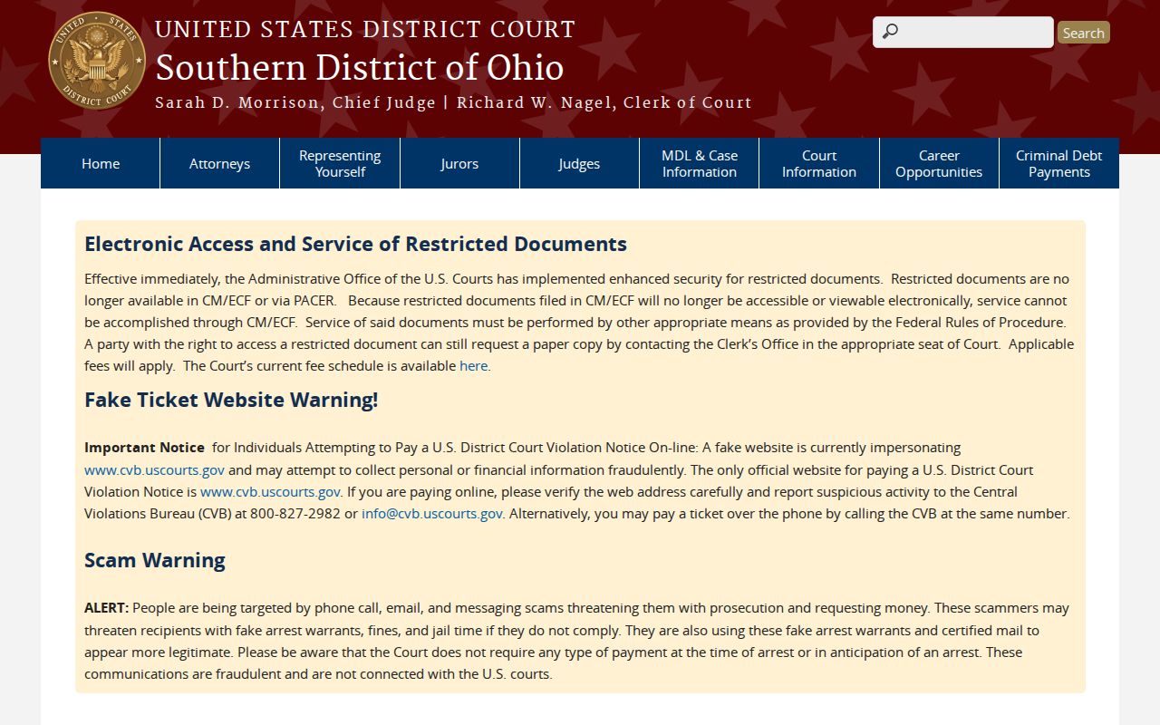 Jackson County court docket federal court source